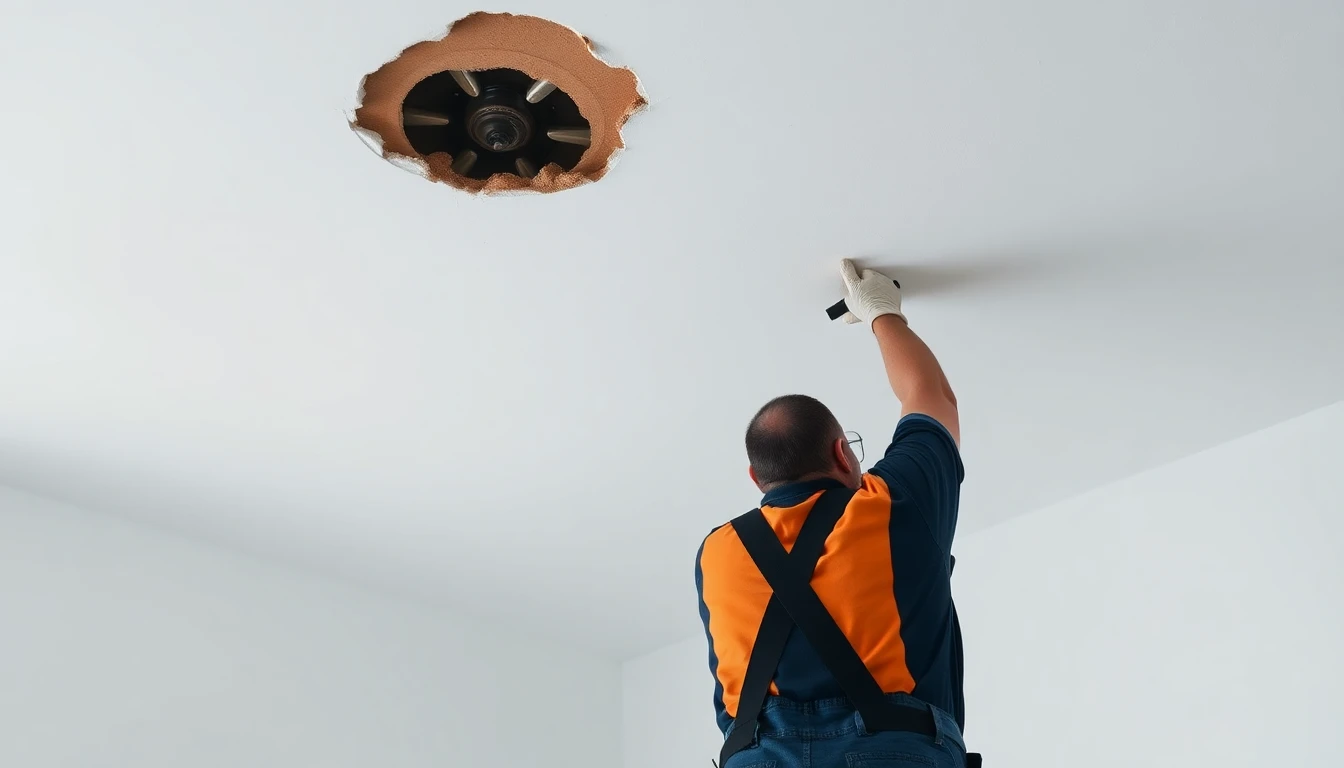 Ceiling Water Damage Repair